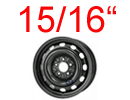 avec jantes 15" ou 16"