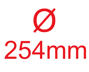 254mm Ø Drum