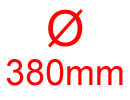 diamètre 380mm
