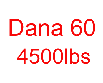 with Dana 60 4500lb axle