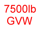 avec 7500lb GVW