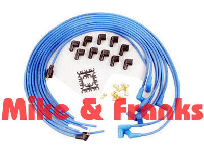 4039B blaue 8mm Zündkabel Satz Kupferkern 90° Kerzenstecker