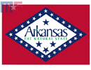 Autocollant Arkansas 13x8,6cm