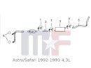 Tuyau d'échappement Astro 92-93 "W" et 93 "Z"