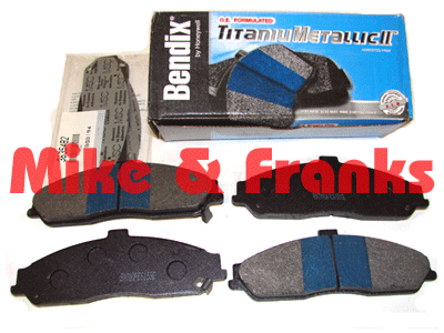 Bendix TitaniuMetallicII Garnitures de frein C5/C6,XLR/-V devant