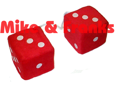 Dados Fuzzy Dice rojo (Par)