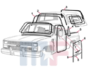 Door Glass Run Channel Blazer/Jimmy 81-91 & C/K 81-87 left