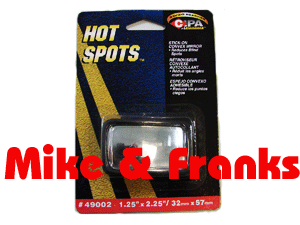 Hot Spots Stick-On Convex Blind Spot Mirror 1.25"x2.25"