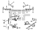 Bushings front lower Arm (# 8) various GM Passenger 66-74*