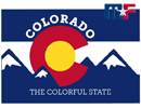 Autocollant Colorado 13x8,6cm