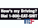 Decal "How´s my Driving ?"