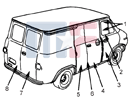 Windshield Weatherstrip Standard GM G-Series Van 81-95