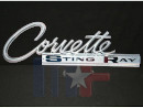 Signe d'étain Corvette Stingray 1963-1965 32 "x 10" (environ 81,