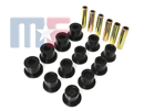 Poly Leaf Spring Bushing Set front/rear Jeep YJ 87-95 black