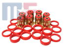 Poly Bushing Set Rear Control Arm varios GM vehicles 65-70* red