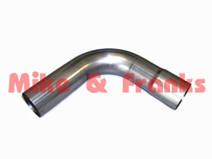 Extractor codo 2,5" (63,5mm) 90° acero inoxidable