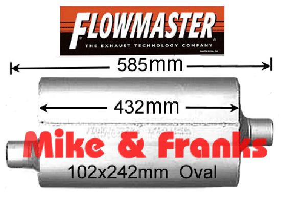 942551 Flowmaster 50 Delta Flow 2,5" (63,5mm) Side-Center