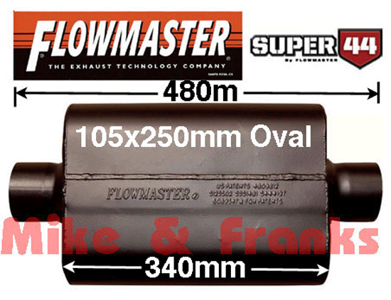 942445 Flowmaster Super 44  2,25" (57,1mm) centro-centro