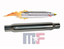 Flobullet Glasspack Silencieux inox 3" (76.2mm)