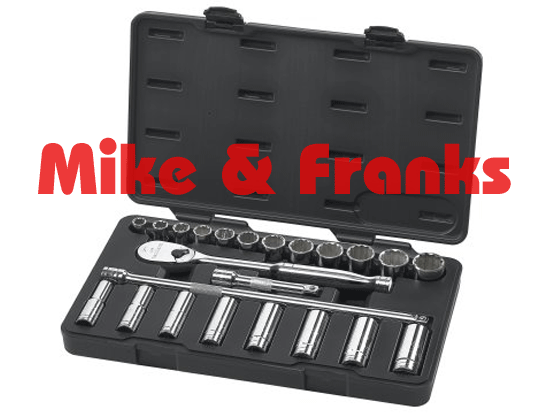 80707 GearWrench Coffret de douilles pouce 1/2" 23 piéces