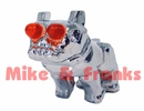 413 Hood ornament "Bull Dog" illuminated eyes