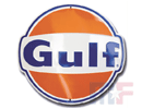 Embossed Aluminum Sign Gulf 12" (ca. 30cm)