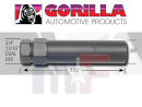 Écrou de clé Gorilla pour écrous de roue étroits Duplex 0.80 "