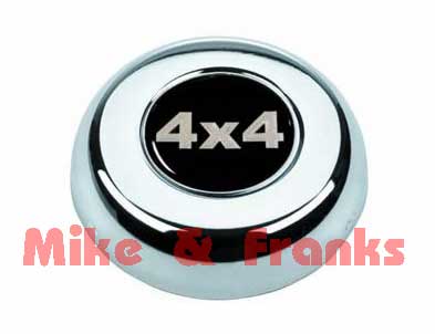 5628 Bouton de klaxon de chrome "4x4"