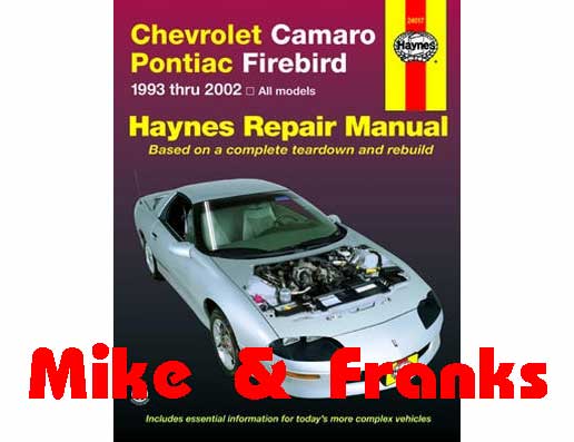 Manual de reparaciones 24017 Chevrolet Camaro 1993-02