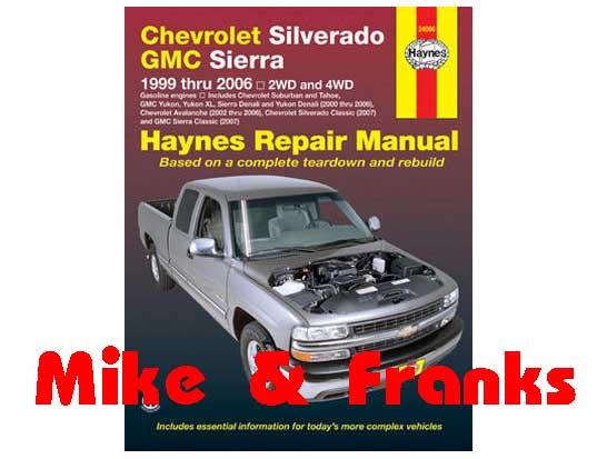 Manual de reparaciones 24066 Tahoe Silverado Suburban 99-06