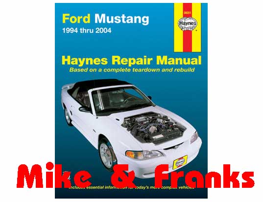 Manuel de réparation 36051 Mustang 1994-2004