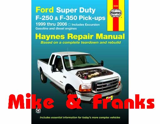 Manuel de réparation 36060 F250/350 Super Duty Excursion 99-06