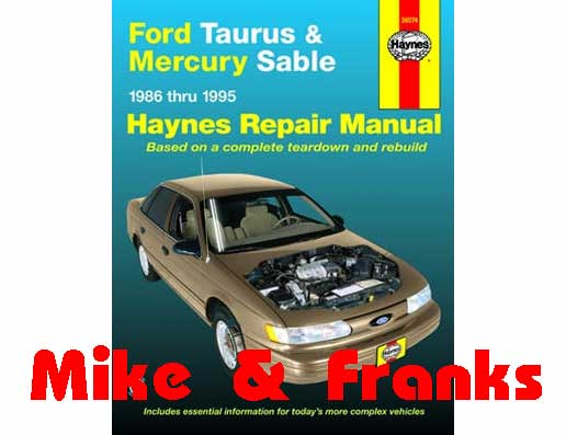 Manuel de réparation 36074 Taurus / Sable 1986-98