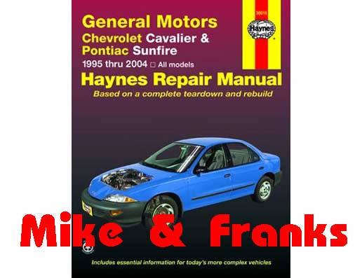 Manuel de réparation 38016 Sunfire 1995-04