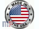Pegatina Stars and Stripes Made in the USA 70mm plata