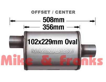 11225 Magnaflow Schalldämpfer 2,25" Edelstahl matt