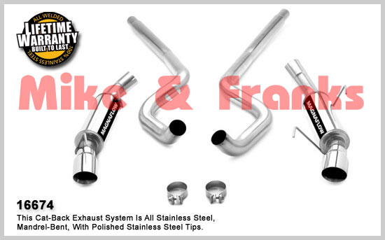 16674 3" Magnaflow Mustang GT/GT500 05-09 Échappement