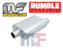 R22542OD Rumble Silenciador 2,50" O.D. (63,5mm) Center-Side