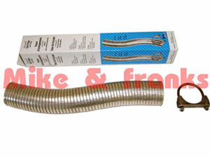 Pipe d'échappement flexible 2,5" (63,5mm) 46cm rallonge