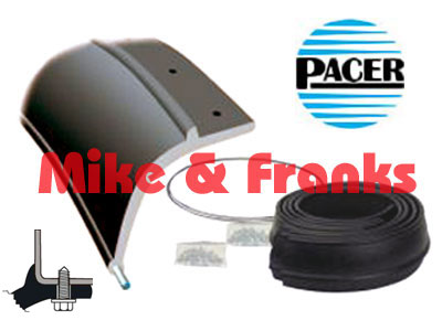 Pacer Flexy Flares® Rubber Fender Extensions HD Steel 2-1/2"