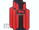1727R04 Rubber floor mats "R Racing" black/red