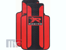 1727R04 Nattes en caoutchouc de plancher "R Racing" noir/rouge