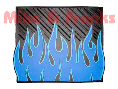 106402 Plasticolor Utility Mat \"Blue Flames\"