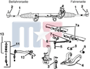 Douilles stabilisateur devant (# 13) Ram 1500 4x2 02-07 exc. MC