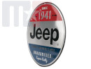 Enseigne en métal Jeep Button 12" (ca. 30.5cm)