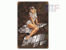 Enseigne en métal Spark it up 12" x 18" (30.5cm x 45.7cm)