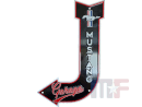 Enseigne en métal Mustang Garage 11.5" x 17.5" (ca.29cm x 44cm)
