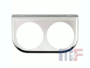 VDO 2-hole Gauge Panel 52mm Chrome