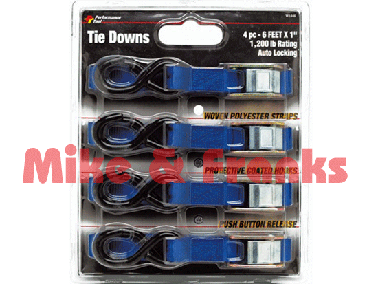 W1446 6 feet Tie Downs, 4 pieces